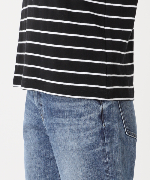 Spick & Span（スピックアンドスパン）の「MAISON CORNICHON / メゾン コルニション ボーダープルオーバー（Tシャツ/カットソー・レディース・ホワイト/ブラック/レッド・FREE）」の10枚目の写真