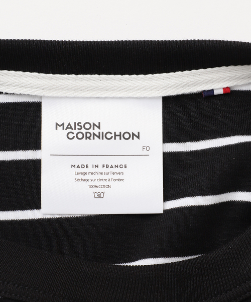 Spick & Span（スピックアンドスパン）の「MAISON CORNICHON / メゾン コルニション ボーダープルオーバー（Tシャツ/カットソー・レディース・ホワイト/ブラック/レッド・FREE）」の9枚目の写真