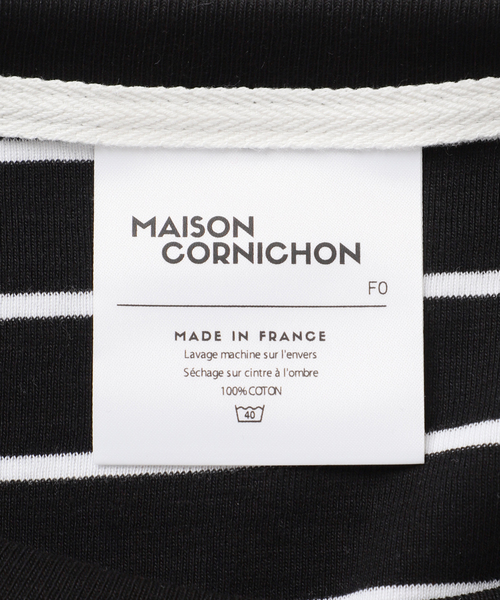 Spick & Span（スピックアンドスパン）の「MAISON CORNICHON / メゾン コルニション ボーダープルオーバー（Tシャツ/カットソー・レディース・ホワイト/ブラック/レッド・FREE）」の8枚目の写真