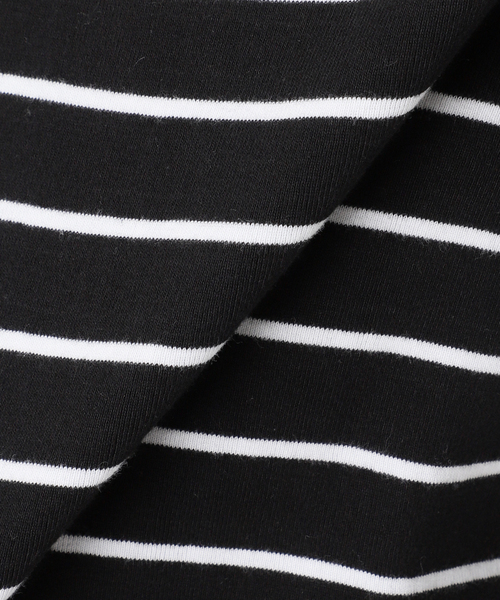 Spick & Span（スピックアンドスパン）の「MAISON CORNICHON / メゾン コルニション ボーダープルオーバー（Tシャツ/カットソー・レディース・ホワイト/ブラック/レッド・FREE）」の6枚目の写真