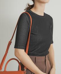 URBAN RESEARCH DOORS | 配色リブ5分袖プルオーバー(Tシャツ/カットソー)