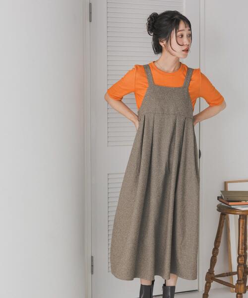 URBAN RESEARCH DOORS(アーバンリサーチドアーズ)の「配色リブ5分袖プルオーバー(Tシャツ/カットソー・レディース・オレンジ/グレー系その他/ブラック・MEDIUM)」の16枚目の写真