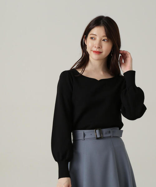 PROPORTION BODY DRESSING(プロポーションボディドレッシング)の「ハートカット総針ニット / 1214270903(ニット/セーター・レディース・ブラック/ホワイト系その他/ピンク・SMALL/MEDIUM)」の8枚目の写真