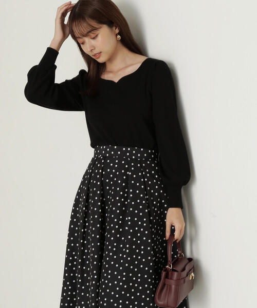 PROPORTION BODY DRESSING(プロポーションボディドレッシング)の「ハートカット総針ニット / 1214270903(ニット/セーター・レディース・ブラック/ホワイト系その他/ピンク・SMALL/MEDIUM)」の10枚目の写真