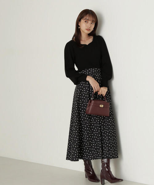 PROPORTION BODY DRESSING(プロポーションボディドレッシング)の「ハートカット総針ニット / 1214270903(ニット/セーター・レディース・ブラック/ホワイト系その他/ピンク・SMALL/MEDIUM)」の11枚目の写真