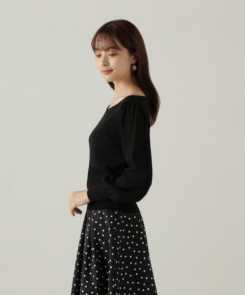 PROPORTION BODY DRESSING(プロポーションボディドレッシング)の「ハートカット総針ニット / 1214270903(ニット/セーター・レディース・ブラック/ホワイト系その他/ピンク・SMALL/MEDIUM)」の15枚目の写真