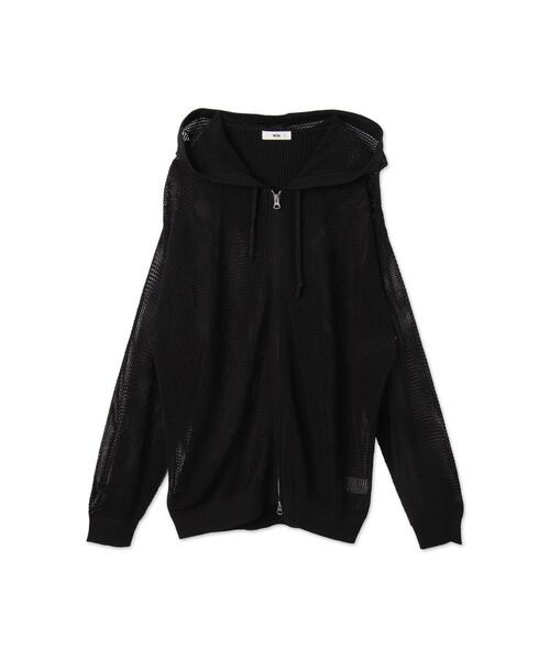 WEGO(ウィゴー)の「WEGO/メッシュニットZIPパーカー(カーディガン/ボレロ・メンズ・アイボリー/ブラック・MEDIUM/LARGE)」の7枚目の写真