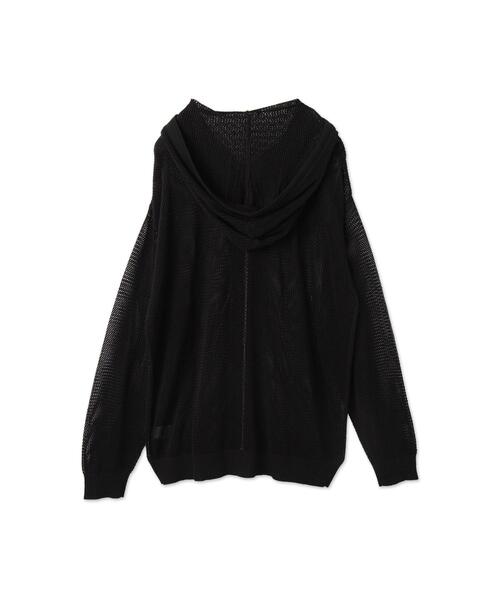 WEGO(ウィゴー)の「WEGO/メッシュニットZIPパーカー(カーディガン/ボレロ・メンズ・アイボリー/ブラック・MEDIUM/LARGE)」の6枚目の写真