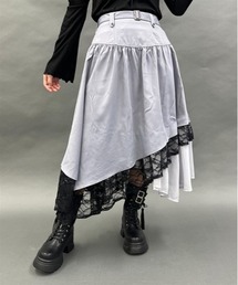 ベルト付イレヘムロングスカート