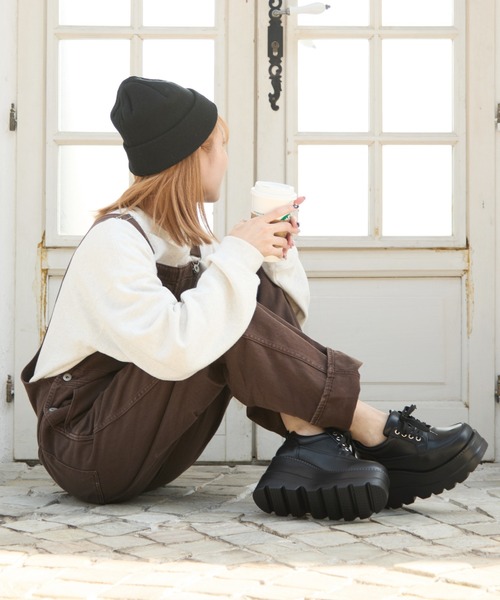  【特価セール☆】Daili レースアップ スニーカー attagirl スニーカー ジッパーデザインレースアップスニーカー