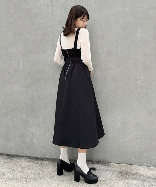 NICOLE CLUB（ニコル クラブ）の「ダブルベルテッドジャンパースカート
