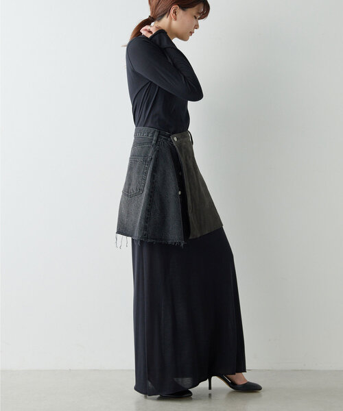 未使用 ピース PEAS リメイクラップミニスカート GALLARDAGALANTE（ガリャルダガランテ）の「【PEAS】リメイクラップ