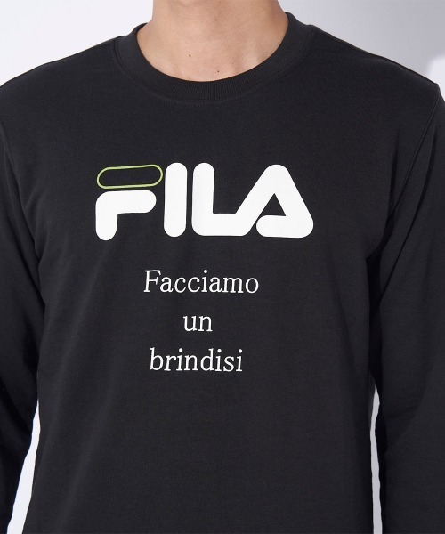 FILA(フィラ)の「クルースウェット(スウェット・メンズ・ネイビー/ブラック/杢グレー・LARGE/MEDIUM/X-LARGE)」の8枚目の写真