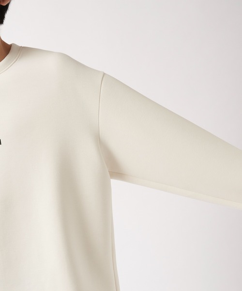 CULLNI（クルニ）の「CULLNI Logo Embroidery Double Knit Pullover（スウェット・メンズ・モカ/ダークグレー/キナリ/ブラック・2/1）」の10枚目の写真