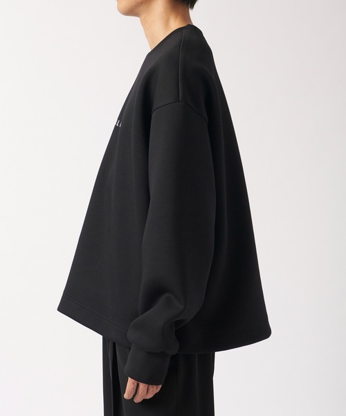 CULLNI（クルニ）の「CULLNI Logo Embroidery Double Knit Pullover（スウェット・メンズ・モカ/ダークグレー/キナリ/ブラック・2/1）」の16枚目の写真