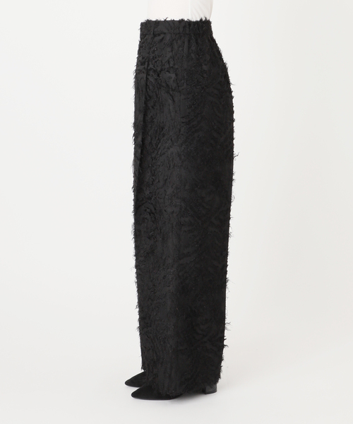 B.C STOCK(ベーセーストック)の「カットジャカードパンツ(スラックス・レディース・ブラック/アイボリー・SMALL/MEDIUM)」の22枚目の写真