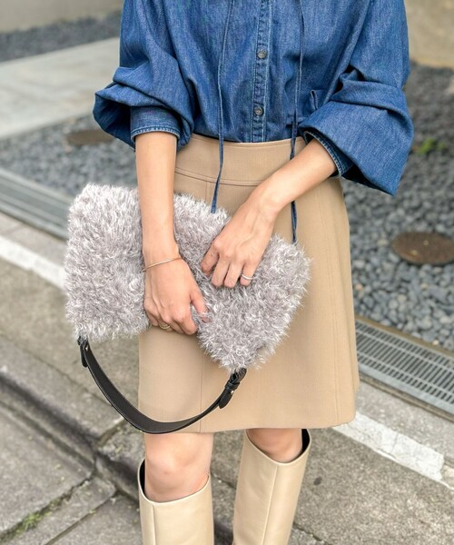 セール】ウォッシャブルダブルクロスタイトミニスカート（スカート