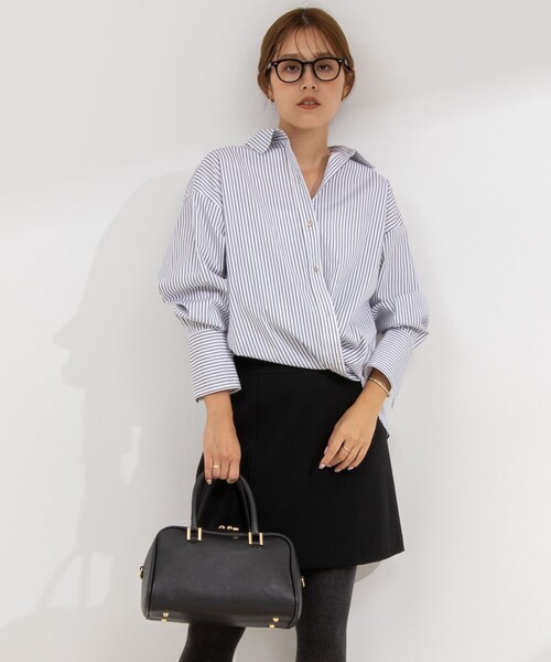 NOLLEY’S Sophi(ノーリーズソフィ)の「ウォッシャブルダブルクロスタイトミニスカート(スカート・レディース・ブラック/キャメル・38/36)」の10枚目の写真