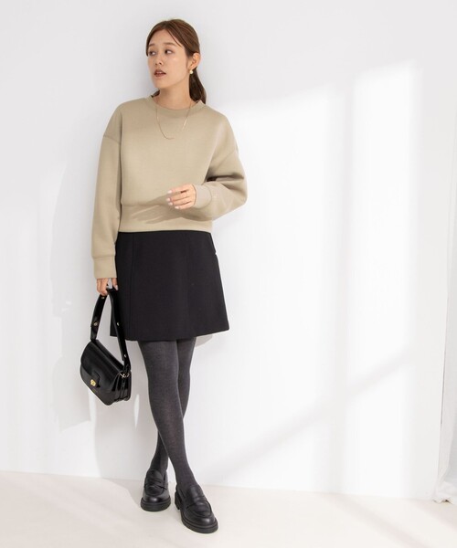 NOLLEY’S Sophi(ノーリーズソフィ)の「ウォッシャブルダブルクロスタイトミニスカート(スカート・レディース・ブラック/キャメル・38/36)」の16枚目の写真