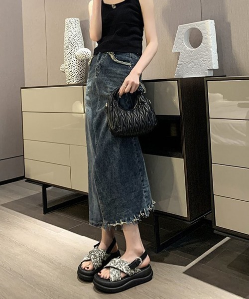 Miniministore(ミニミニストア)の「厚底サンダル クロスベルトサンダル 美脚(サンダル・レディース・ブラック/アイボリー・22.5cm/23.0cm/23.5cm/24.0cm/24.5cm/25.0cm)」の21枚目の写真