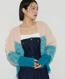 Firsthand | Firsthand/ファーストハンド リサイクルシャギーグラデーションZIPカーディガン / ジップカーデ(カーディガン/ボレロ)