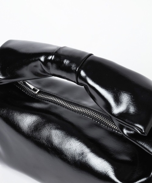 Heather（ヘザー）の「リボンミディBAG　202390（ハンドバッグ・レディース・シルバー/ブラック系/ブラック・ONE SIZE）」の9枚目の写真