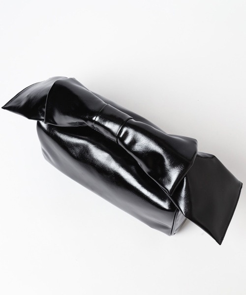 Heather（ヘザー）の「リボンミディBAG　202390（ハンドバッグ・レディース・シルバー/ブラック系/ブラック・ONE SIZE）」の12枚目の写真