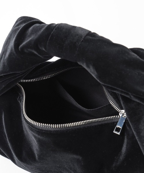 Heather（ヘザー）の「リボンミディBAG　202390（ハンドバッグ・レディース・シルバー/ブラック系/ブラック・ONE SIZE）」の4枚目の写真