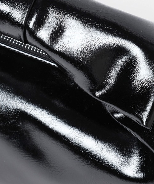 Heather（ヘザー）の「リボンミディBAG　202390（ハンドバッグ・レディース・シルバー/ブラック系/ブラック・ONE SIZE）」の6枚目の写真