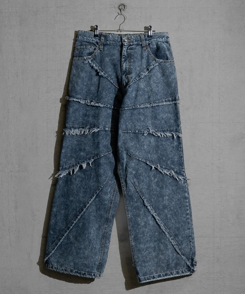 JOHN'S CLOSET(ジョンズクローゼット)の「【13】ラディエーションフリンジ ワイドバギー デニムパンツ(デニムパンツ・メンズ・ネイビー/ブラック・MEDIUM/LARGE)」の22枚目の写真