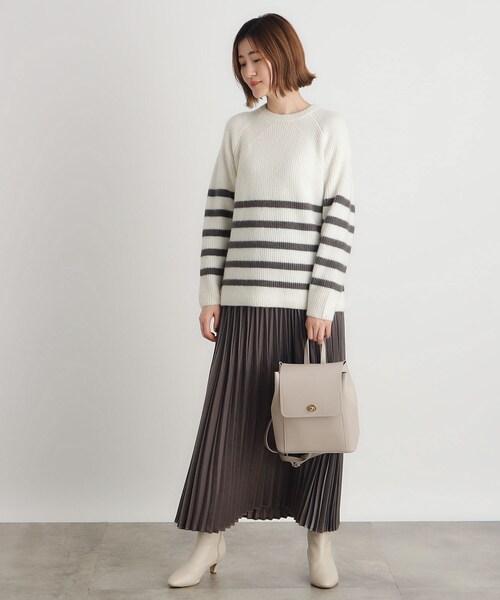 grove（グローブ）の「◆合成皮革中仕切りリュック（バックパック/リュック・レディース・ブラック/ベージュ系8/ライトグレー/ダークグレー・00）」の6枚目の写真