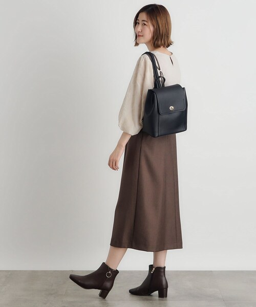 grove（グローブ）の「◆合成皮革中仕切りリュック（バックパック/リュック・レディース・ブラック/ベージュ系8/ライトグレー/ダークグレー・00）」の11枚目の写真