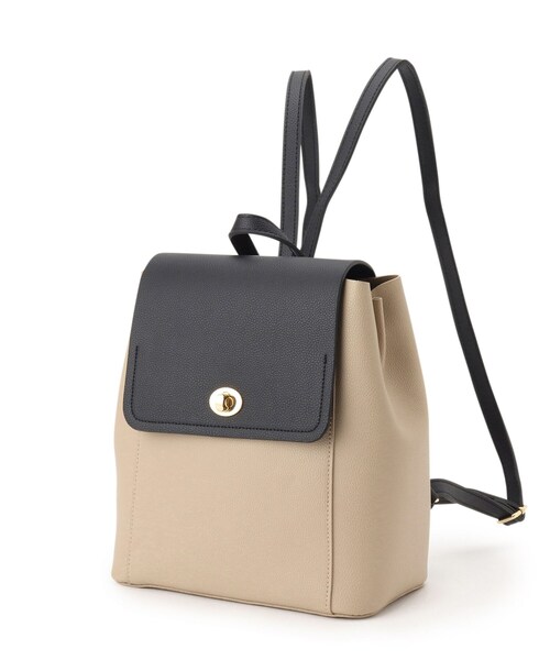 grove（グローブ）の「◆合成皮革中仕切りリュック（バックパック/リュック・レディース・ブラック/ベージュ系8/ライトグレー/ダークグレー・00）」の18枚目の写真