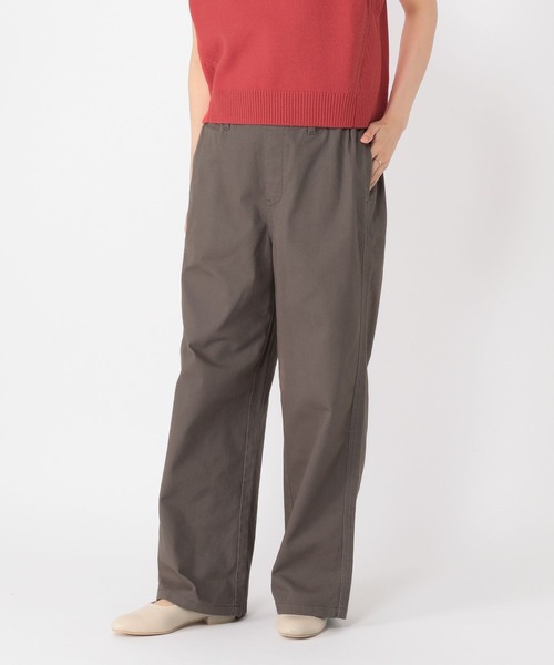 studio CLIP（スタディオクリップ）の「《days》チノストレートパンツ[プチ・プラスサイズあり]（チノパンツ・レディース・ネイビー/グレー/ブラウン/ベージュ・SMALL/MEDIUM/LARGE/ﾌﾘｰ(L)/PF）」の12枚目の写真