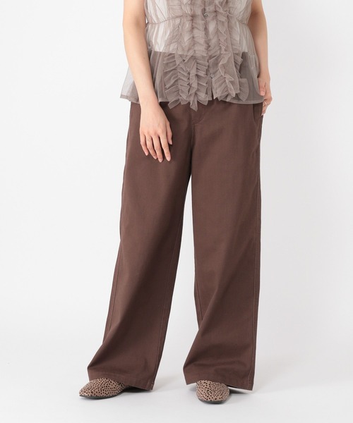 studio CLIP（スタディオクリップ）の「《days》チノストレートパンツ[プチ・プラスサイズあり]（チノパンツ・レディース・ネイビー/グレー/ブラウン/ベージュ・SMALL/MEDIUM/LARGE/ﾌﾘｰ(L)/PF）」の13枚目の写真