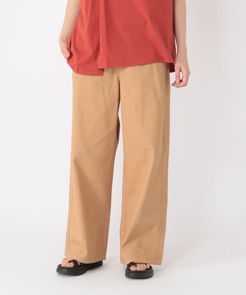 studio CLIP（スタディオクリップ）の「《days》チノストレートパンツ[プチ・プラスサイズあり]（チノパンツ・レディース・ネイビー/グレー/ブラウン/ベージュ・SMALL/MEDIUM/LARGE/ﾌﾘｰ(L)/PF）」の16枚目の写真