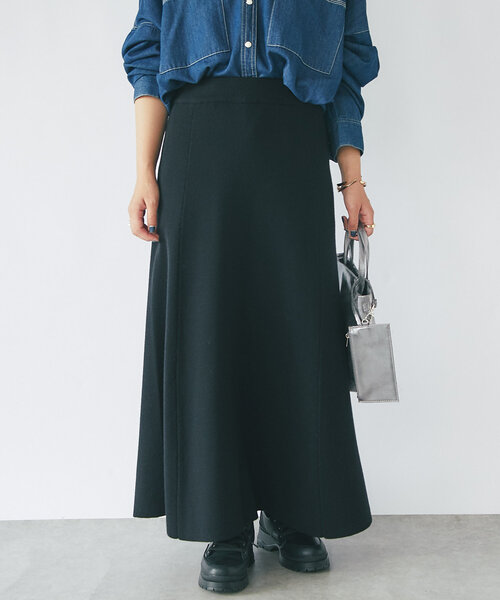 un dix cors（アンディコール）の「《高見え・あったかボトム》ニットマーメイドスカート（スカート・レディース・レッド/グレー/ブラック・FREE）」の5枚目の写真