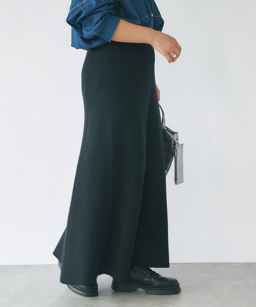 un dix cors（アンディコール）の「《高見え・あったかボトム》ニットマーメイドスカート（スカート・レディース・レッド/グレー/ブラック・FREE）」の6枚目の写真