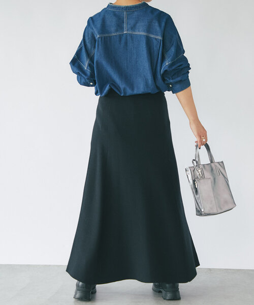 un dix cors（アンディコール）の「《高見え・あったかボトム》ニットマーメイドスカート（スカート・レディース・レッド/グレー/ブラック・FREE）」の11枚目の写真