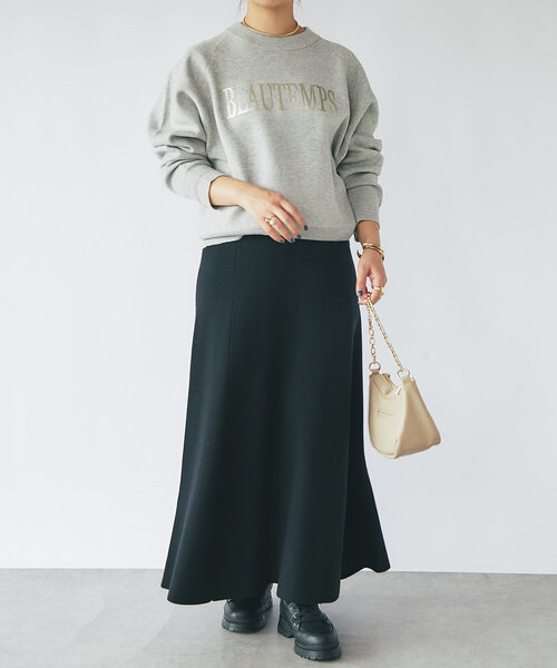 un dix cors（アンディコール）の「《高見え・あったかボトム》ニットマーメイドスカート（スカート・レディース・レッド/グレー/ブラック・FREE）」の14枚目の写真