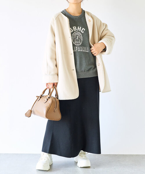 un dix cors（アンディコール）の「《高見え・あったかボトム》ニットマーメイドスカート（スカート・レディース・レッド/グレー/ブラック・FREE）」の16枚目の写真