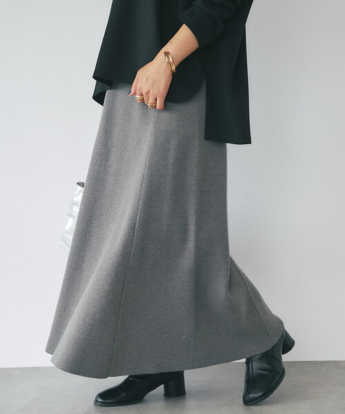 un dix cors（アンディコール）の「《高見え・あったかボトム》ニットマーメイドスカート（スカート・レディース・レッド/グレー/ブラック・FREE）」の20枚目の写真