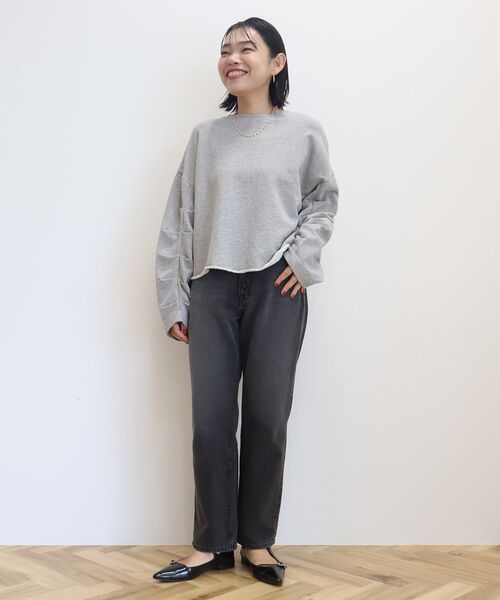 AMERICAN HOLIC(アメリカンホリック)の「ミニ裏毛タックスリーブショートプルオーバー2(Tシャツ/カットソー・レディース・グレー系その他・M/L)」の21枚目の写真