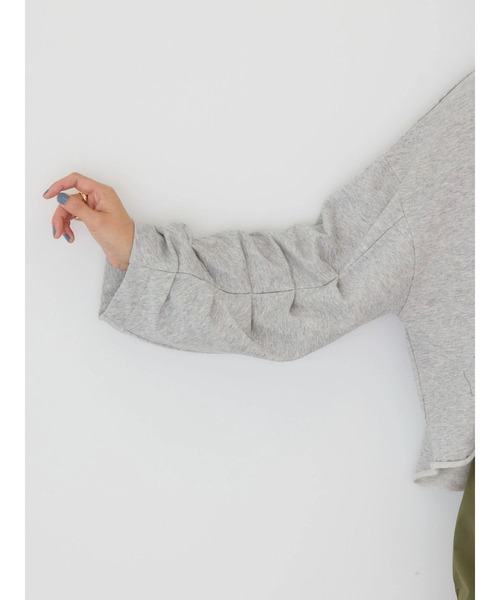 AMERICAN HOLIC(アメリカンホリック)の「ミニ裏毛タックスリーブショートプルオーバー2(Tシャツ/カットソー・レディース・グレー系その他・M/L)」の9枚目の写真