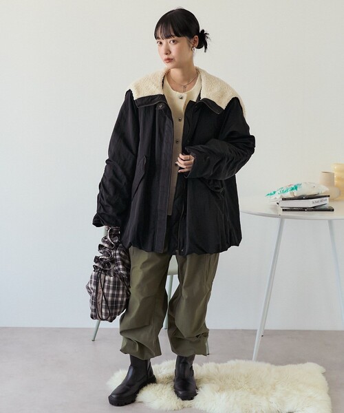 セール】限定展開 リラックスフィット スタンドカラー ナイロン