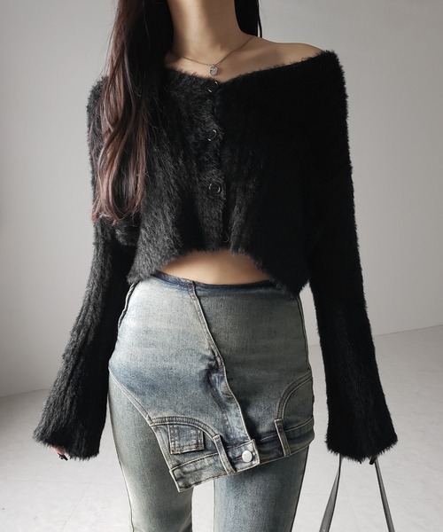 me+em select(ミームセレクト)の「※※【 2color / 4size 】レイヤードウエストヴィンテージフレアデニム /layered waist vintage flare denim(デニムパンツ・レディース・ブラック/ブルー・SMALL/MEDIUM/LARGE/X-LARGE)」の15枚目の写真