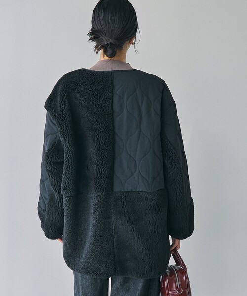 セール】ボアキルトパッチワークブルゾン（ブルゾン）｜coen（コーエン
