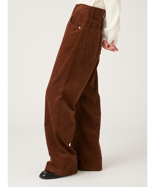 LILY BROWN（リリーブラウン）の「コーデュロイハイライズワイドパンツ（その他パンツ・レディース・ピンク/ブラウン・0/1）」の9枚目の写真