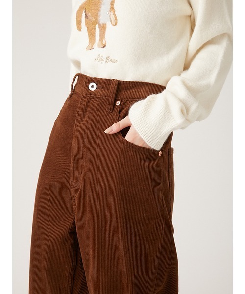 LILY BROWN（リリーブラウン）の「コーデュロイハイライズワイドパンツ（その他パンツ・レディース・ピンク/ブラウン・0/1）」の11枚目の写真