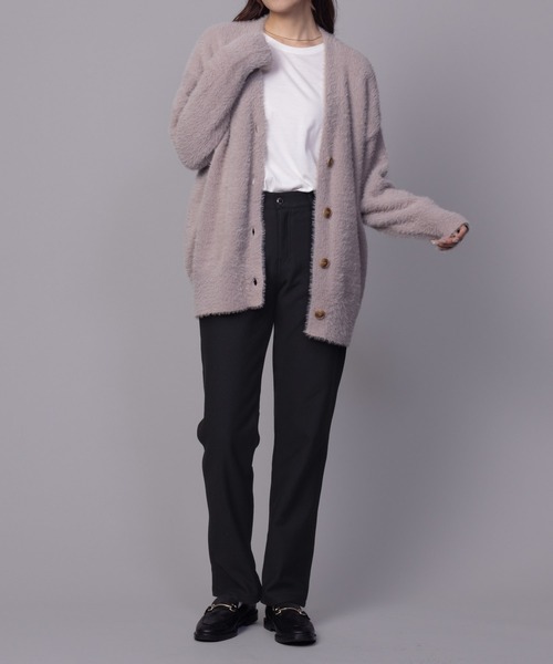 NAVY(ネイビー)の「nAvy あったか 温℃ 裏起毛ストレートパンツ(その他パンツ・レディース・ワンウォッシュ/ブルー/ブラック/チェック・S/M/L/XL)」の10枚目の写真